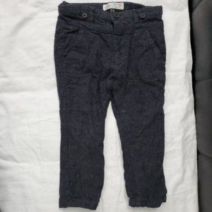 Zara baby boy adjustable waist charcoal gray pants. Sz 18-24m